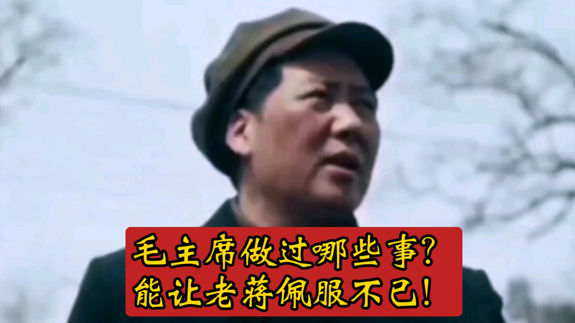 毛主席做过哪些事?能让老蒋多次佩服不已!哔哩哔哩bilibili