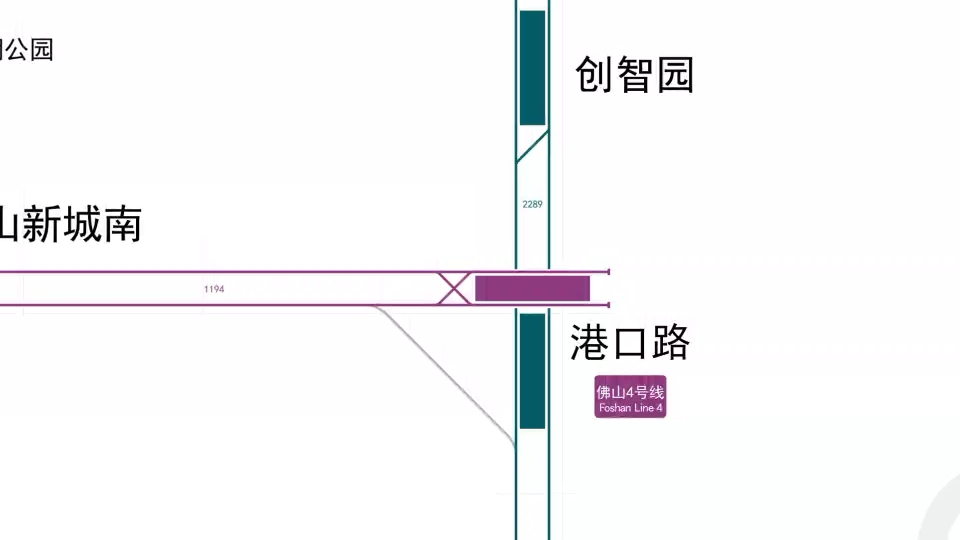 佛山地铁4号线配线图以及周边线路哔哩哔哩bilibili