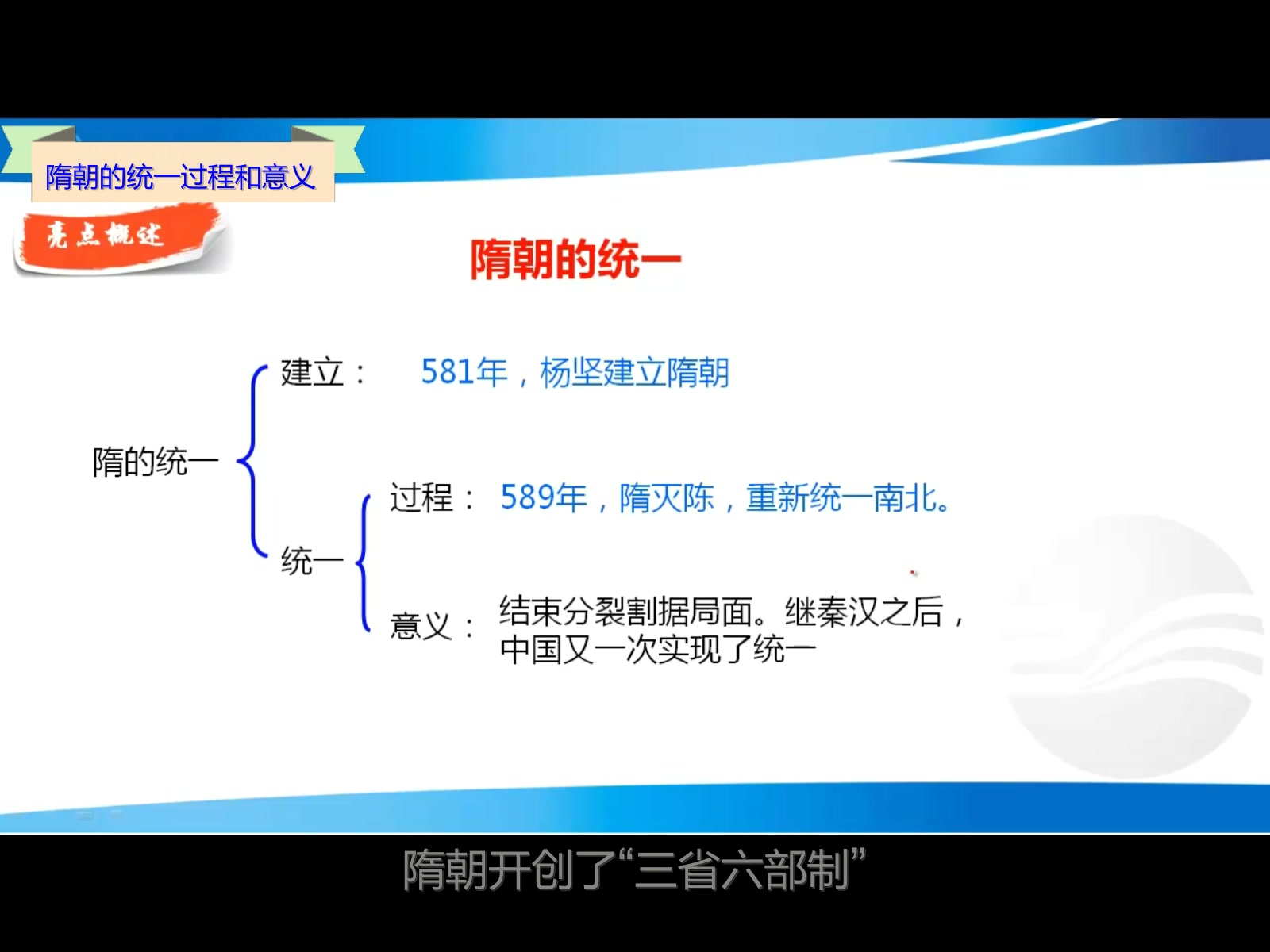 隋朝的统一过程和意义哔哩哔哩bilibili