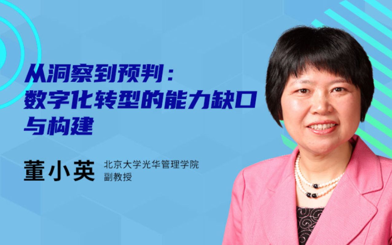 2020中国数字化年会从洞察到预判:数字化转型的能力缺口与构建哔哩哔哩bilibili