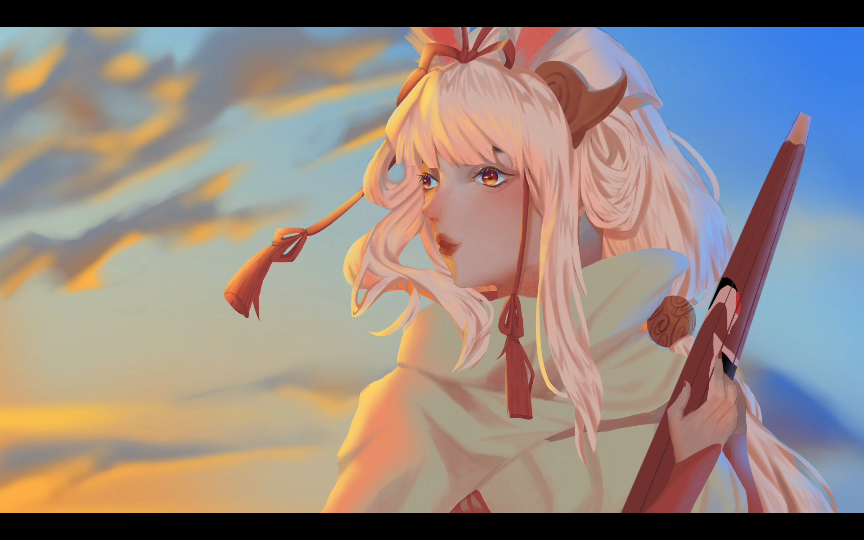 【ipad绘画|王者荣耀公孙离】瑞雪兆丰,祈迎百福|阿离真好看啊!