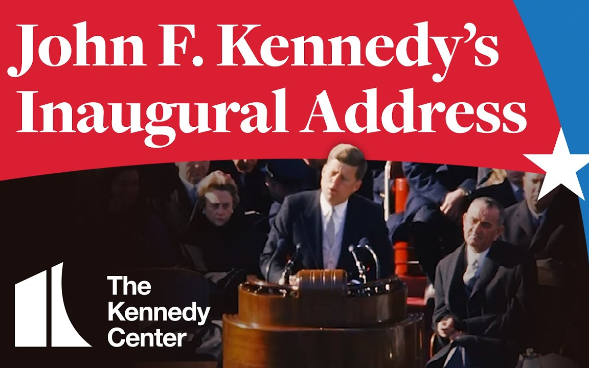 【约翰逊·肯尼迪】1961年1月20日,就职演讲,超清版本,双语字幕