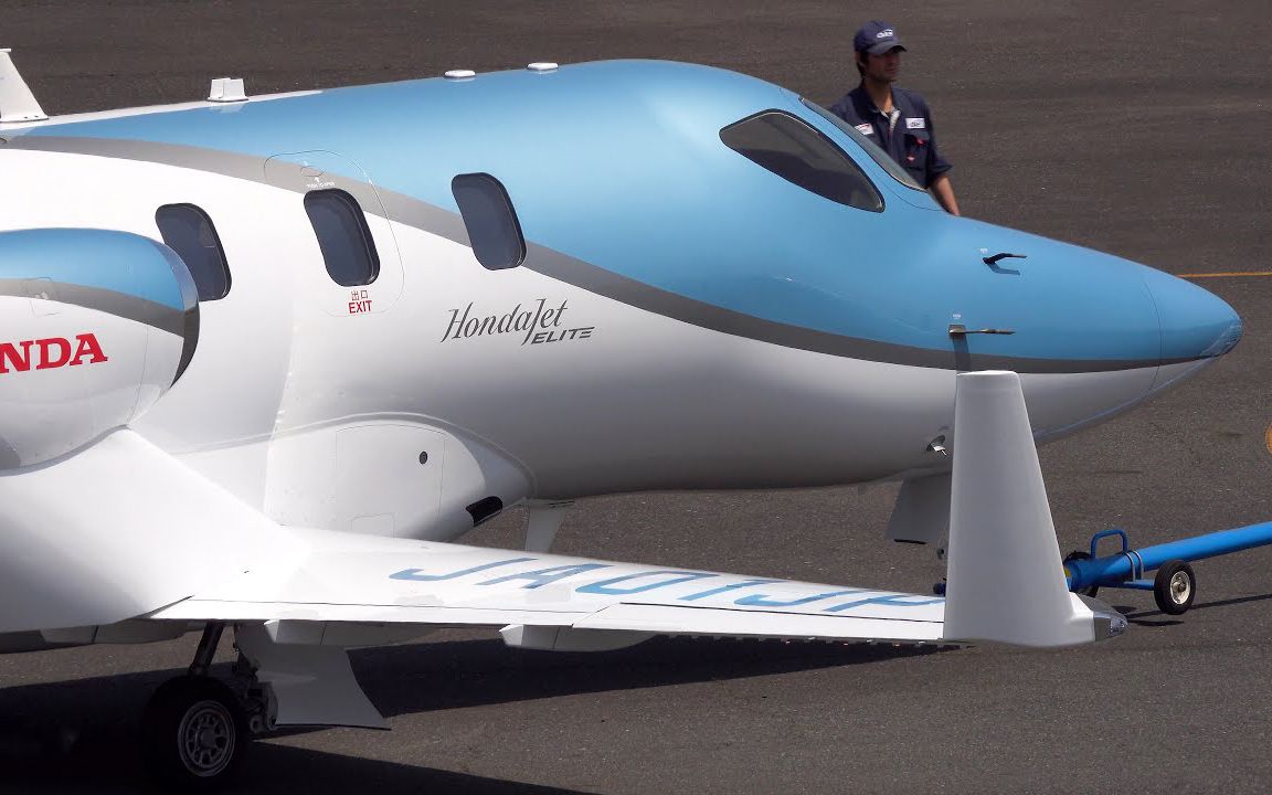 日本本田研发的超mini小飞机像海豚一样可爱