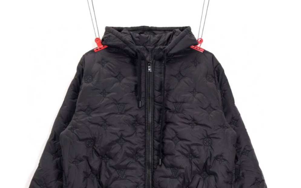 说一下高仿louis vuitton路易威登 lv 浮雕棉衣外套
