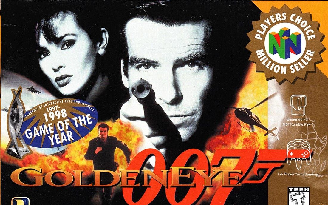 [图]【夜光云】比半条命早1年的《黄金眼007》(GoldenEye 007) 通关实况 (1997年 N64平台)