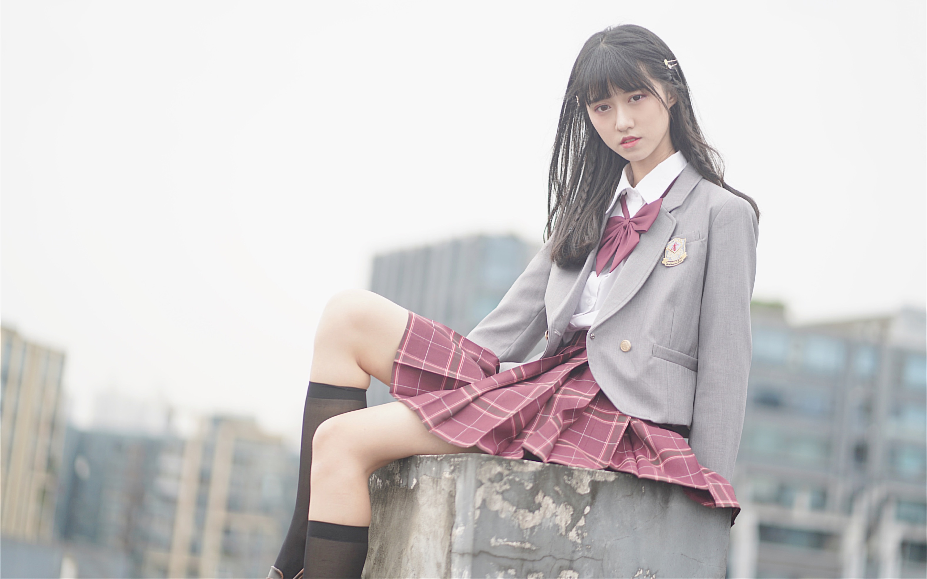 粽子淞vlog0230套jk制服换装花絮高温天台mv