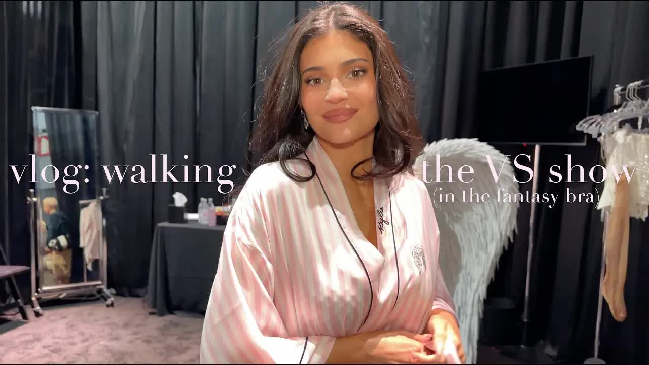 中字【Kylie Jenner】维密走秀vlog vlog walking the VS show in the fantasy bra