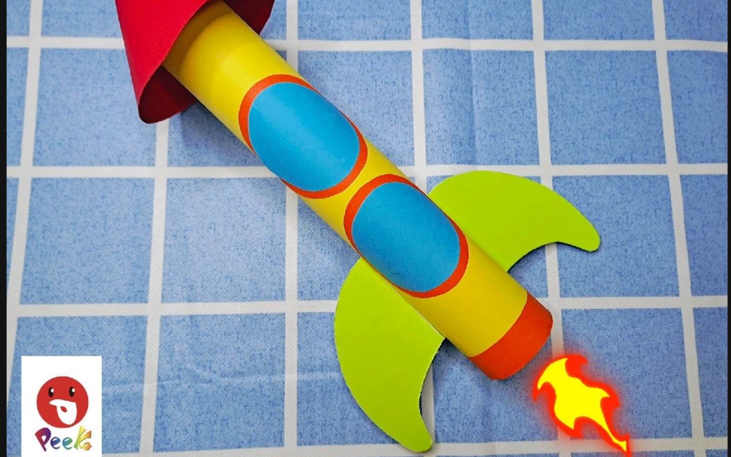 李卉老师带你做手工:小火箭