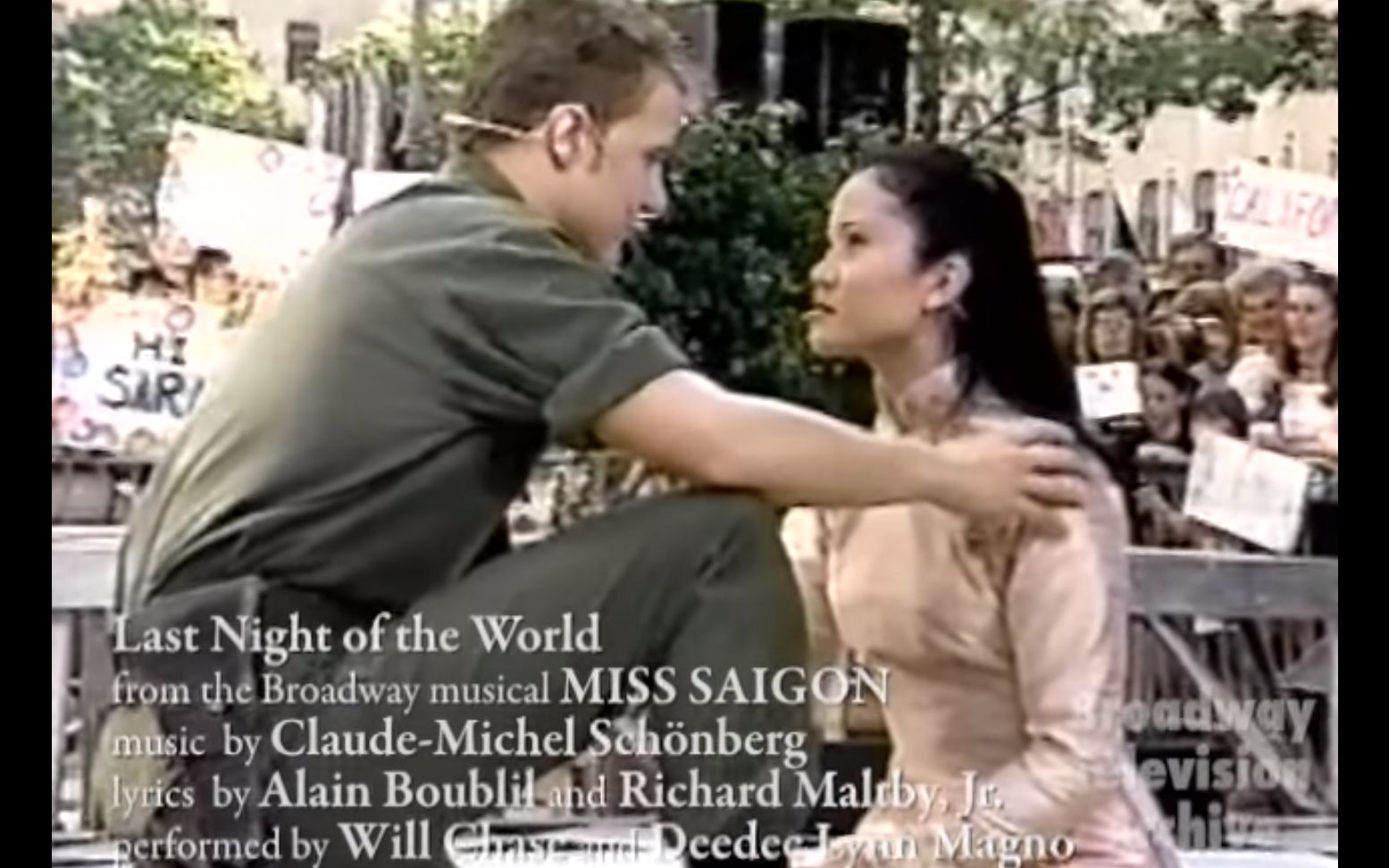 [图]【转载】Deedee Lynn Magno & Will Chase - Last Night of the World - MISS SAIGON