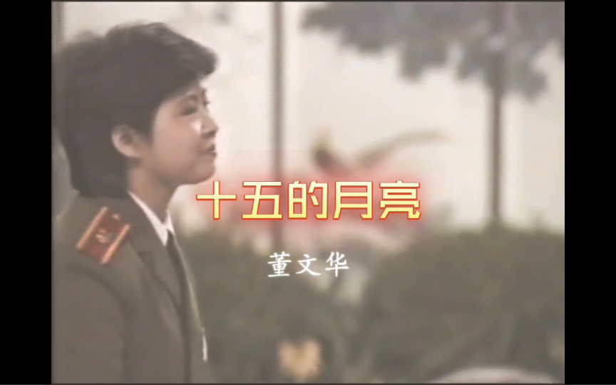 1985年董文华演唱《十五的月亮》哔哩哔哩bilibili