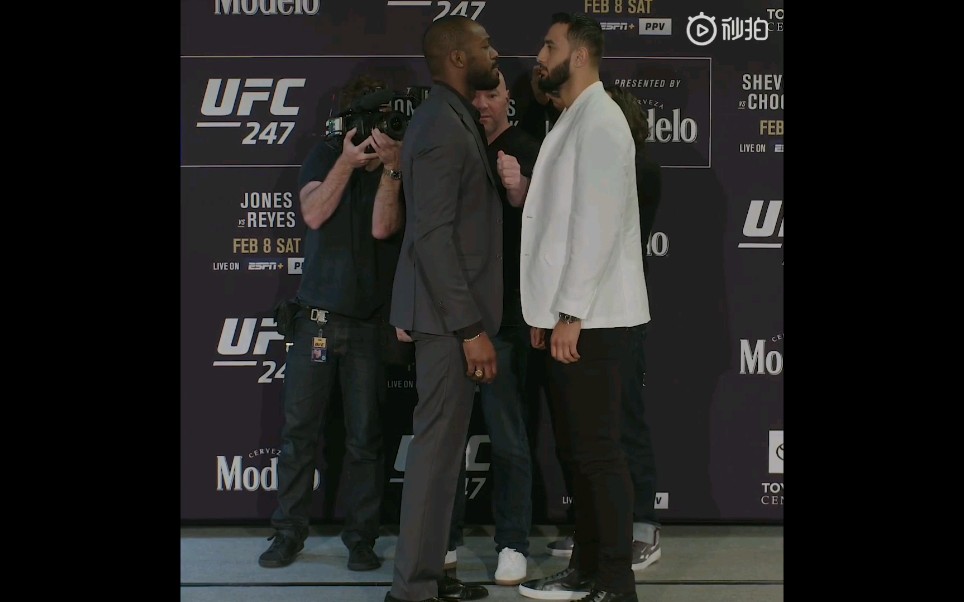 ufc247媒体日对视骨头琼斯vs毁灭者雷耶斯