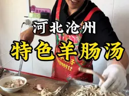 下载视频: 来到了河北沧州，品尝当地特色羊肠汤，感受人间烟火