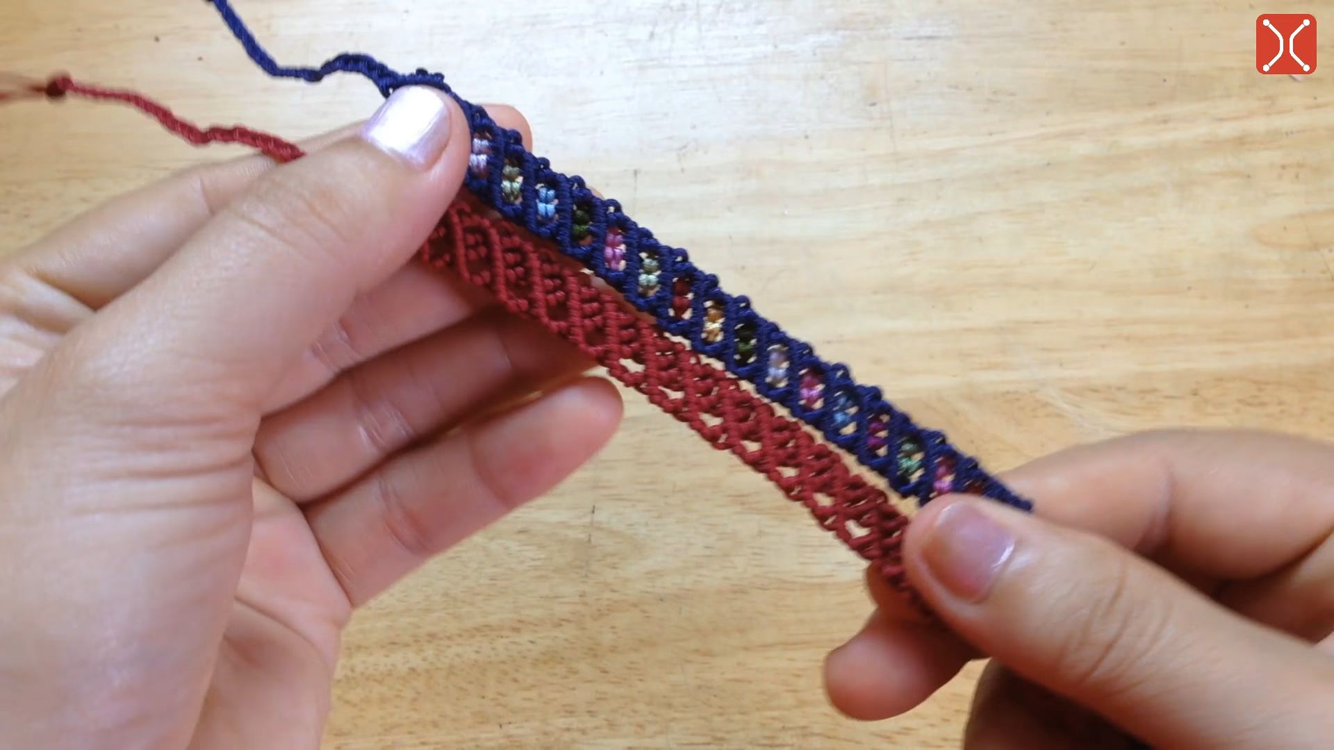 【macrame tita】螺旋纹手链挂件绳编编制教程macrame bracelet