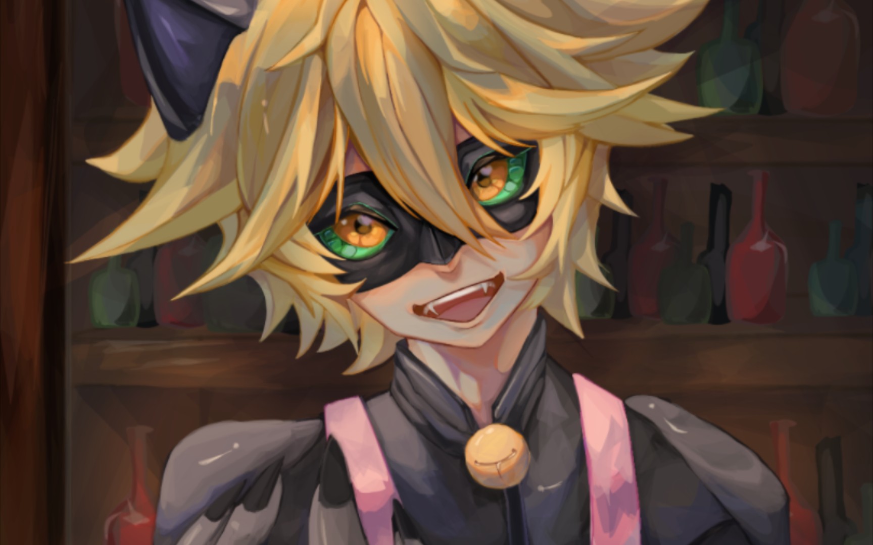 【指绘/chat noir】可能有点ooc了/调酒师小猫/只是想看俊哥穿围裙orz