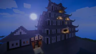 Minecraft个人作品欣赏 日本天守阁 哔哩哔哩 Bilibili