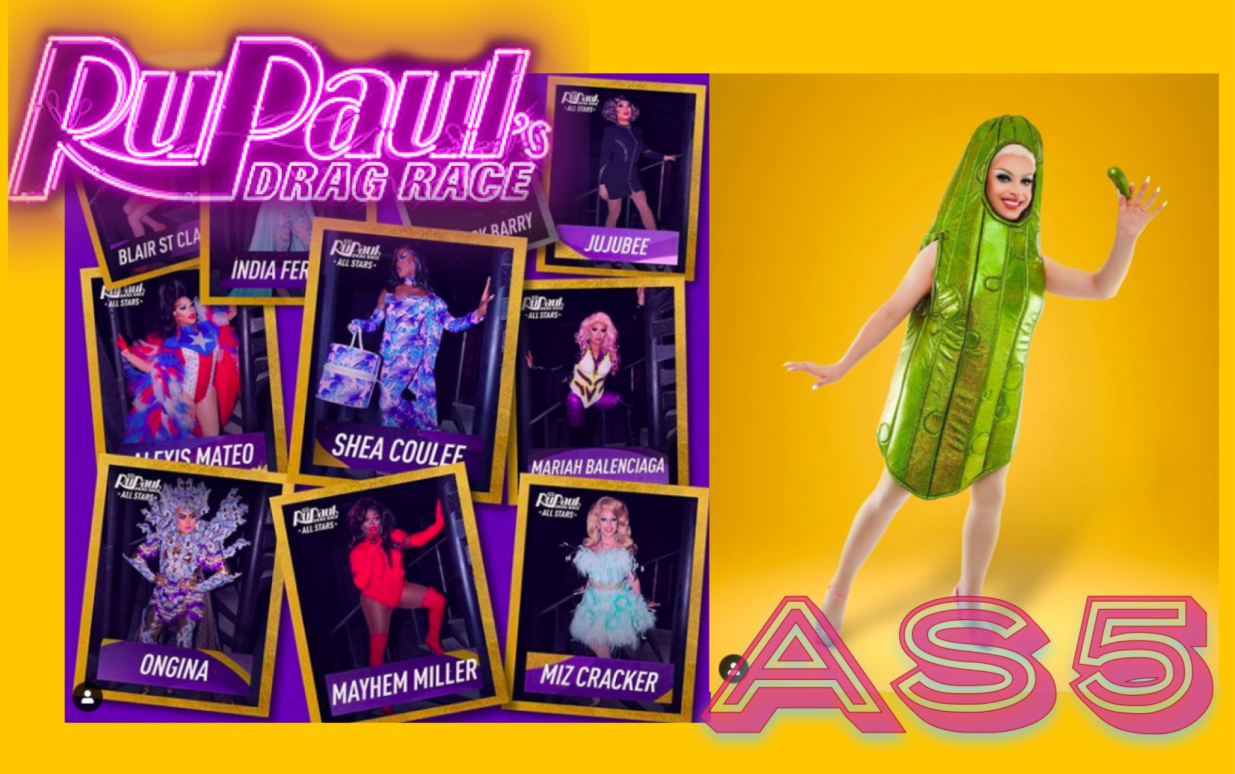 【鲁保罗变装皇后秀as5e01】rpdr全明星第五季01骚鸡点评rupaul_哔哩