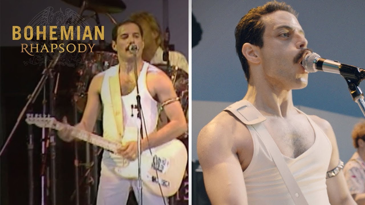 [图]Bohemian Rhapsody | Live Aid Side by Side: "Crazy Little Thing Called Love" | 2