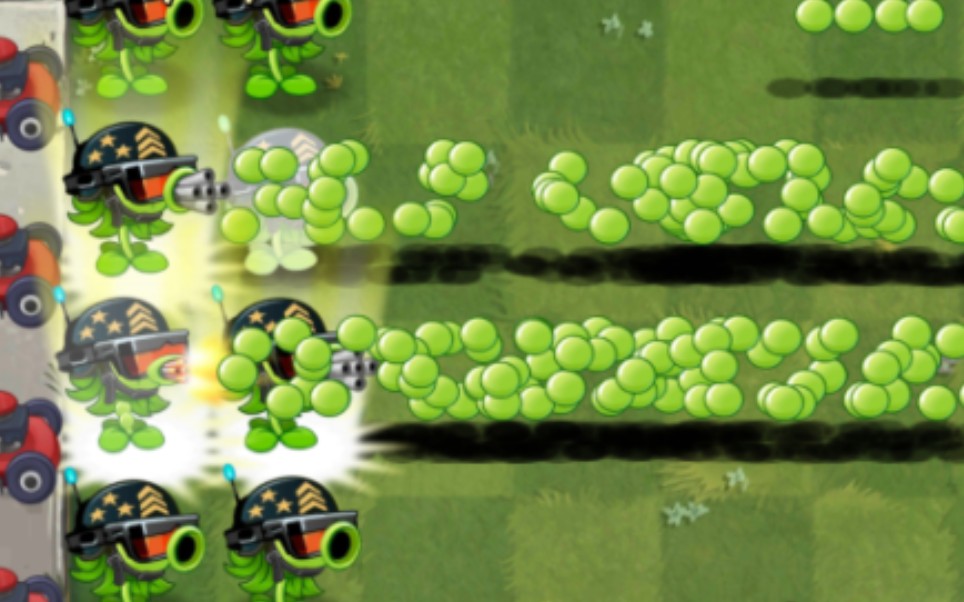 (pvz2): 机枪豌豆vs全部僵尸