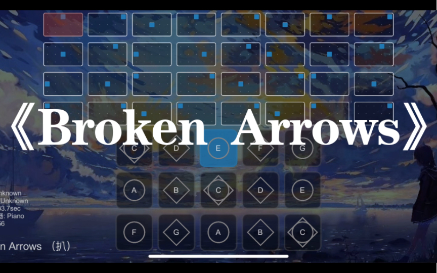 [图]光遇琴谱《Broken Arrows》