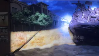 互动多媒体-结构投影-井陉抗洪救灾半景画