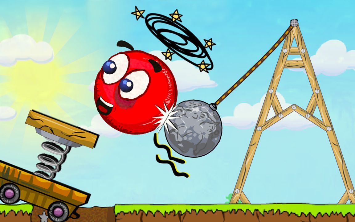 小红球闯关:让石头再飞一会