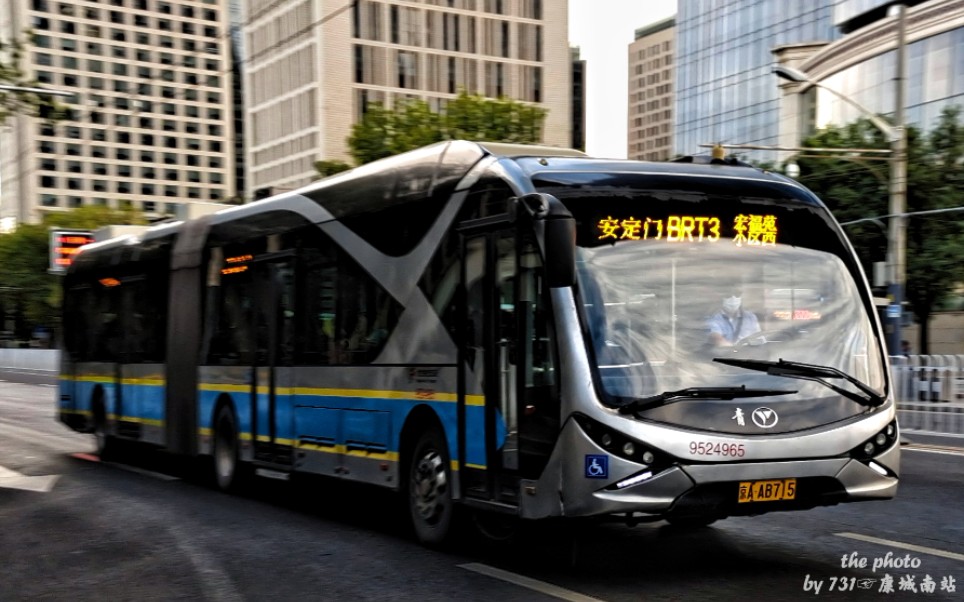 【北京公交】brt3(快速公交3线) 宏福苑小区西→安定门 全程前方展望
