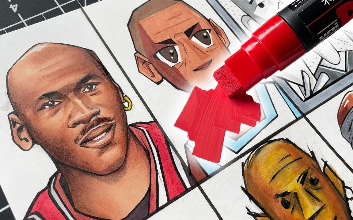 【Michael Jordan】用8种风格画出迈克尔ⷤ𙔤𘹬效果会怎么样?!⊙▽⊙哔哩哔哩bilibili