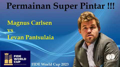 FIDE World Cup 2023  Levan Pantsulaia vs Magnus Carlsen 