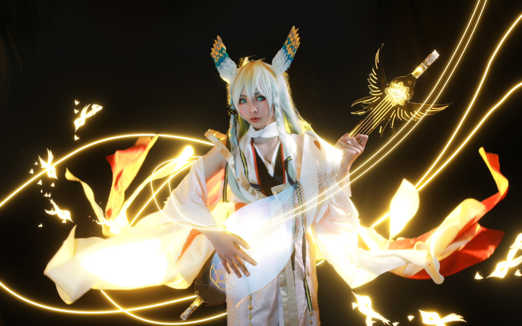 【紧那罗cos正片】阴阳师紧那罗正片内景cos_哔哩哔哩_bilibili