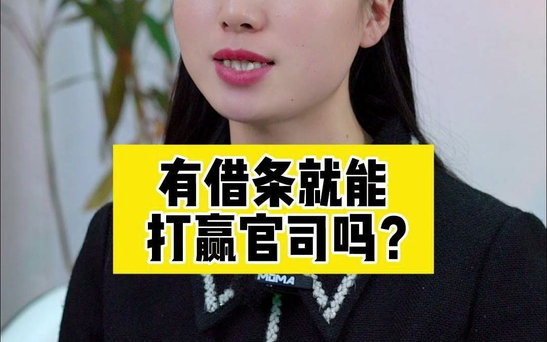 有借条就能打赢官司吗?哔哩哔哩bilibili