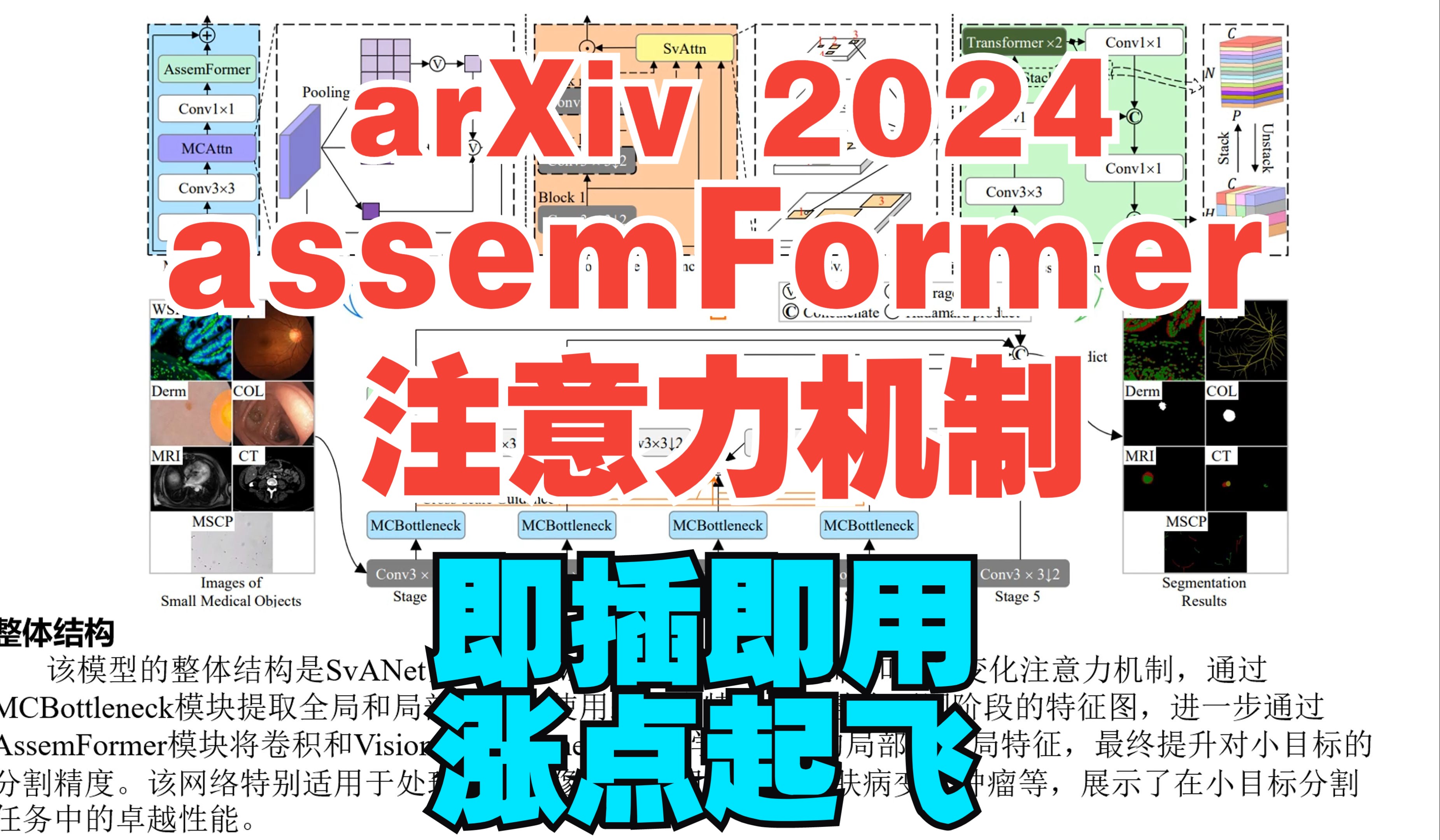 (Arxiv2024)assemFormer注意力机制,即插即用,涨点起飞哔哩哔哩bilibili