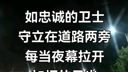 [图]路灯作者/桑門書生如忠诚的卫士守立在道路两旁每当夜幕拉开如炬的目光照亮你前进的方向送给你一路的辉煌