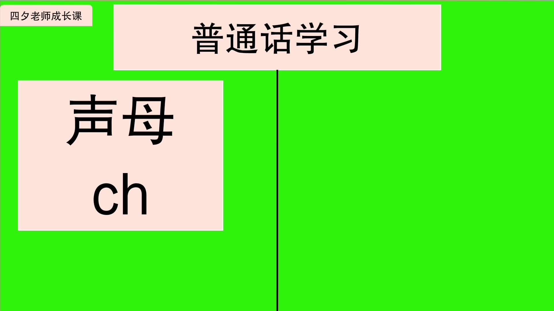 普通话教学:声母ch的发音方法哔哩哔哩bilibili