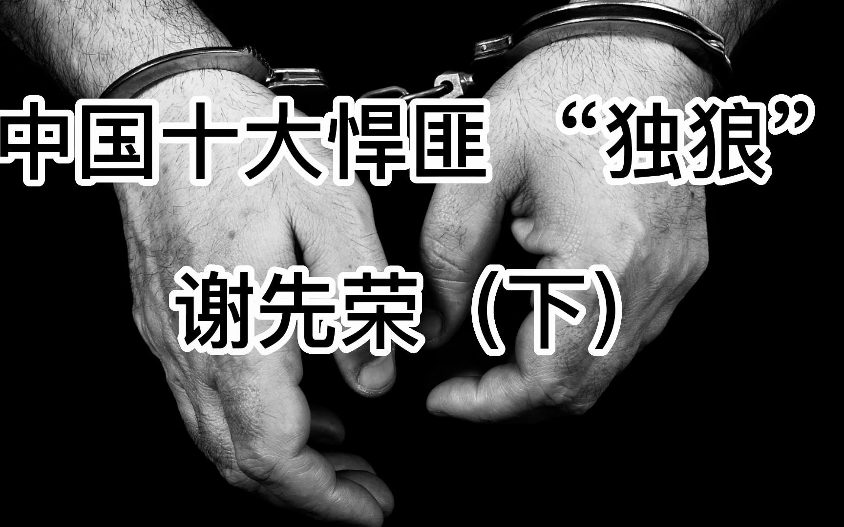 大案要案故事会 中国十大悍匪 "独狼"谢先荣(下)_哔哩哔哩_bilibili