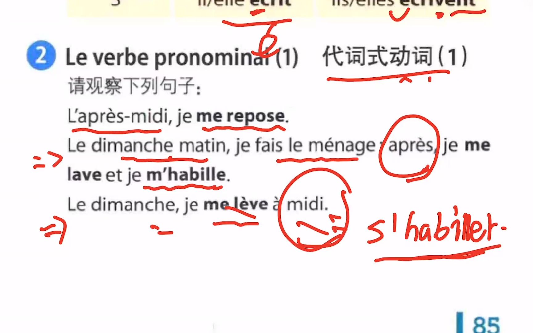 1407.【A1】法语代词式动词入门精讲:自反,相互含义哔哩哔哩bilibili