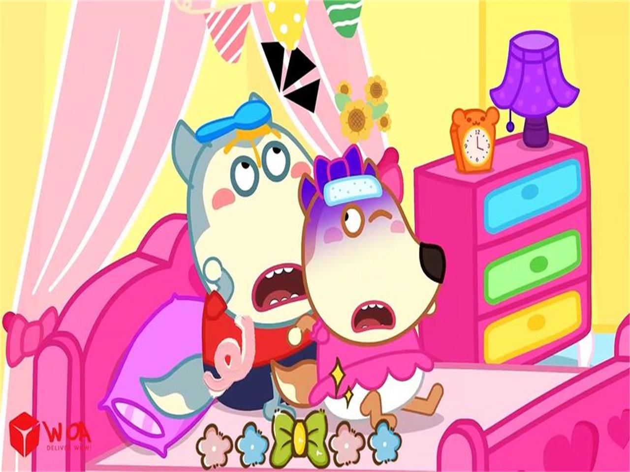 沃尔夫动画:露西生病了可是她不喜欢吃药,沃夫会有好办法吗?