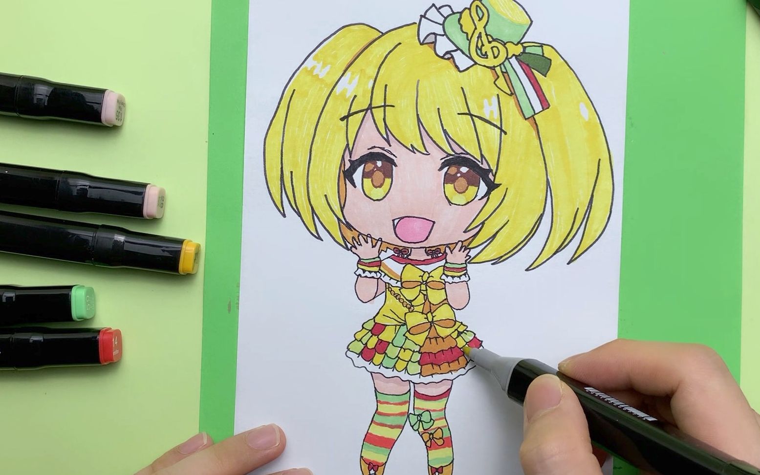 菲梦少女动漫手绘:杨松儿繁花系列舞台装,好可爱_哔哩哔哩 (゜-゜)つ