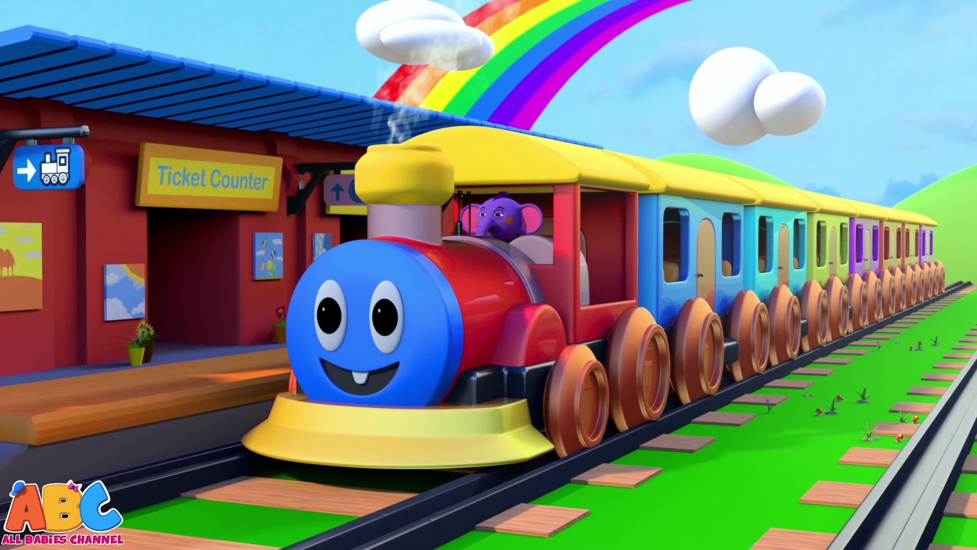 【all babies channel】呜呜火车歌 choo choo train song 2020_05_16