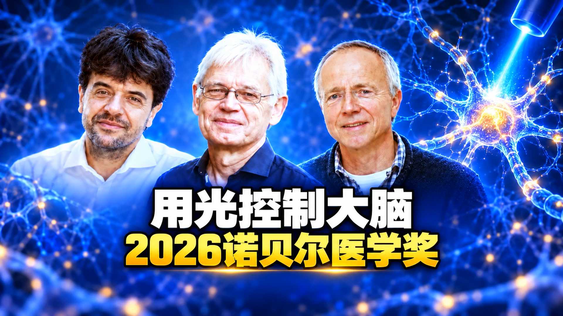 用光控制大脑，2026诺贝尔医学奖