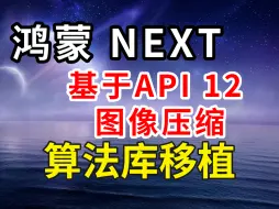 下载视频: 基于API 12接口的鸿蒙（HarmonyOS NEXT）图像压缩算法库移植~