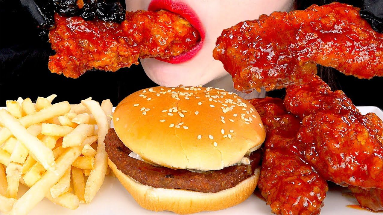 『zoey 』中字 02.28 kfc汉堡炸鸡薯条78咀嚼音