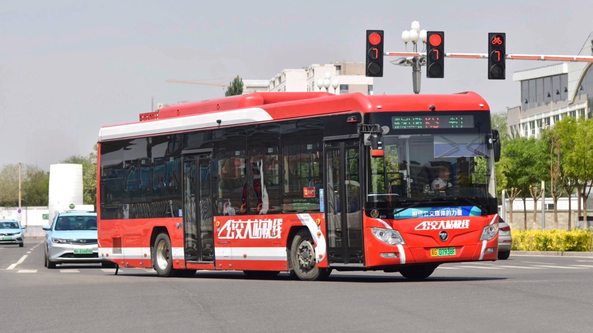 张家口公交k3路福田bj6123fcevch-3运行实录(冀g03830f)