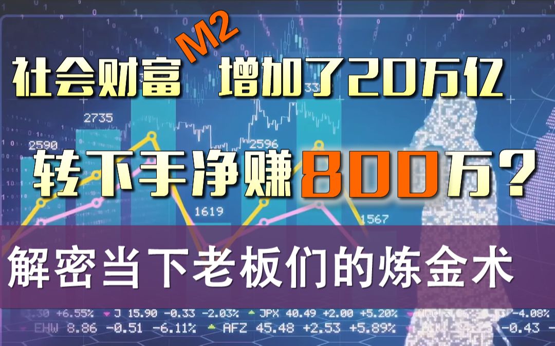 社会财富M2增加了20万亿,钱去哪了?解密当下老板们的炼金术「张一洲聊金融与创业41」哔哩哔哩bilibili