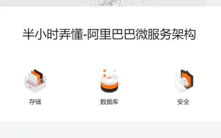 半小时弄懂-阿里巴巴微服务架构