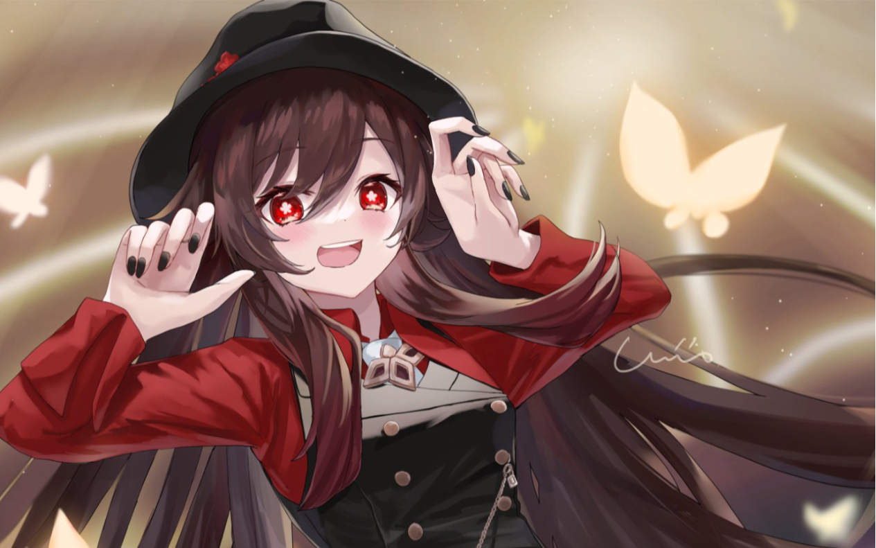 【原神/美图/胡桃】还是胡桃最可爱了_手机游戏热门视频