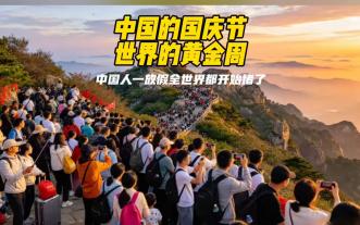 中国的国庆节，世界的黄金周。中国人一放假，全世界都开始堵了