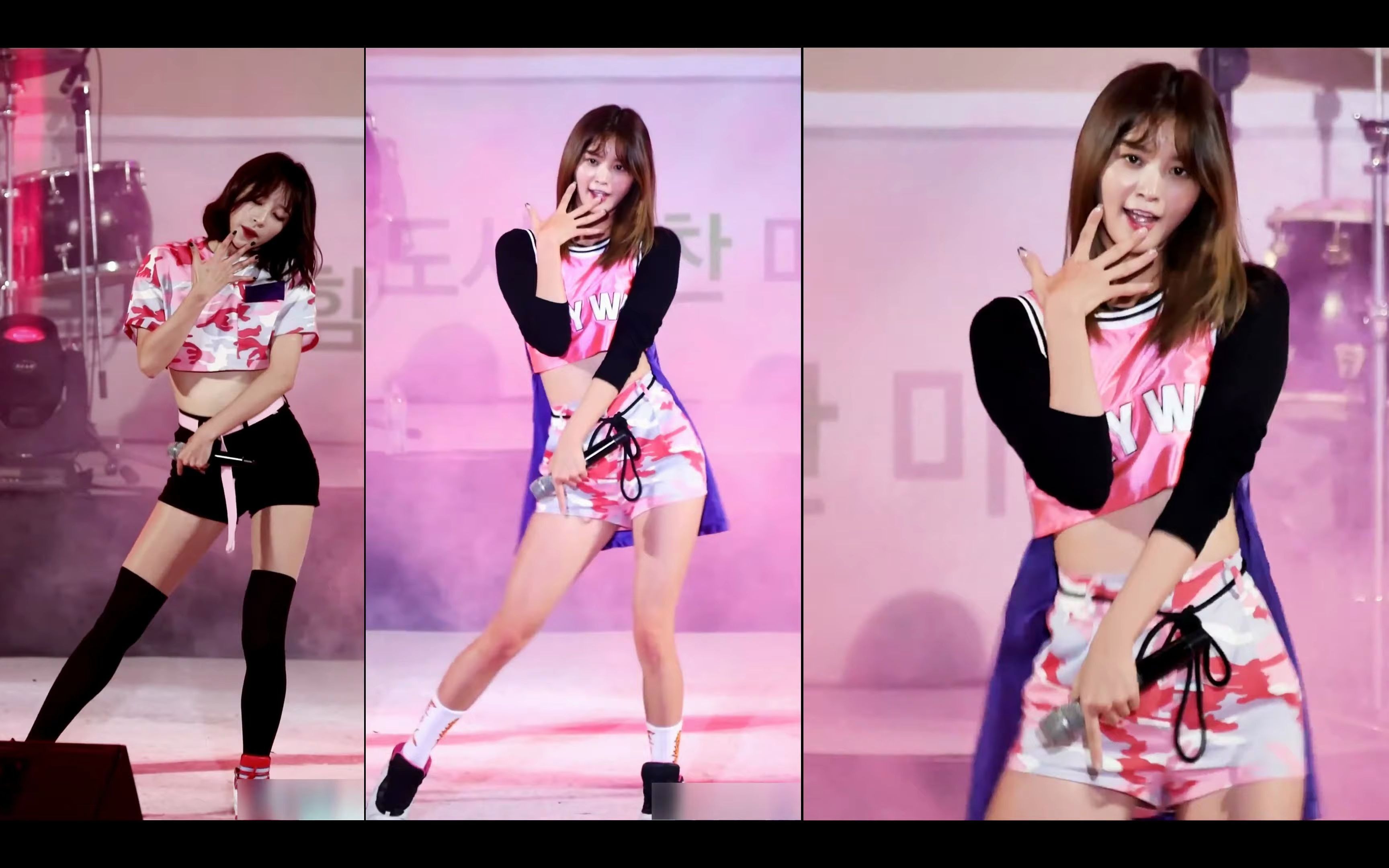 [4k拼接]161017 exid哈尼 其他成员 上下 hot pink