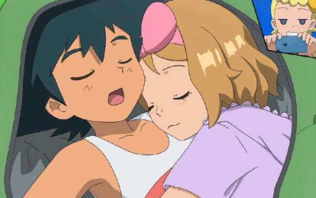 【精灵宝可梦】小智&莎莉娜 第一张我画的,小智贼难画