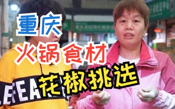 重庆火锅食材,花椒挑选哔哩哔哩bilibili