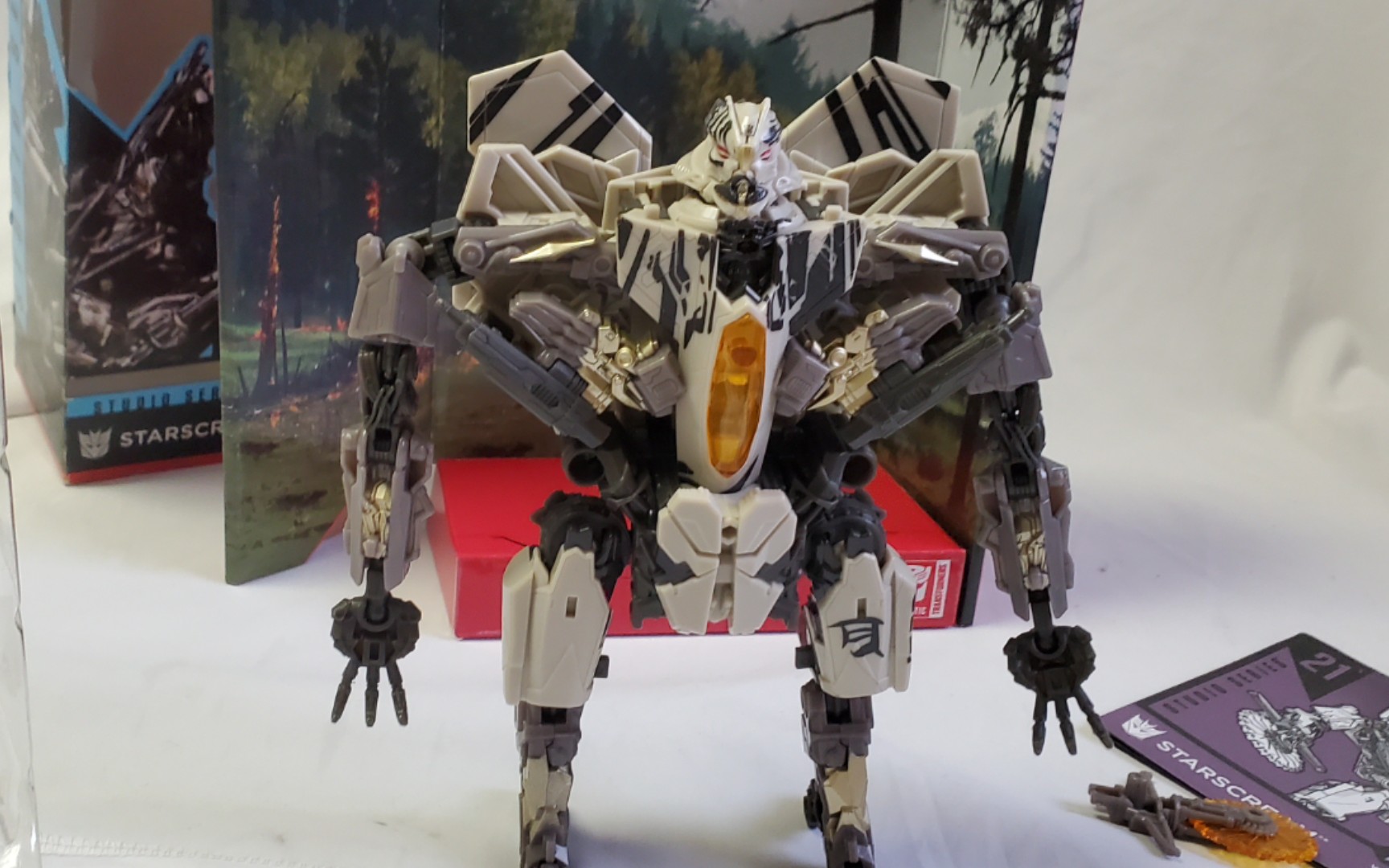 孩子宝变形金刚ss21红蜘蛛开盒正逆变形